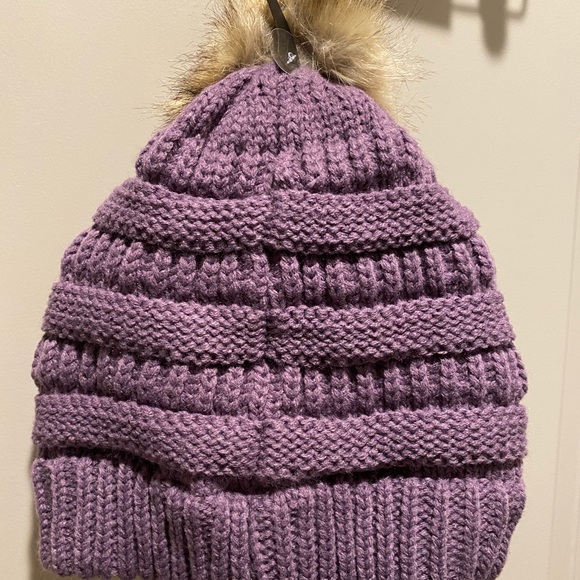Violet Cable Knit CC Exclusives Beanie - Picture 2 of 3
